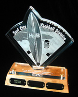 Custom designed acrylic trophies